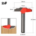 thumbnail image 2 of HUGFEGWE Router Bit, Panel Cabinet Door Making Router Bit, Professional Carbide Milling Cutters for Woodworking 1/4-Inch Shank CA919-112059, 2 of 5