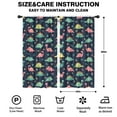 thumbnail image 2 of Blackout Kids Curtains,Dark Blue Colorful Dinosaur and Flower Pattern Childrens Insulated Curtains Set Of 2,Bedroom Essentials,Toddler Room Decor 42"x84", 2 of 5