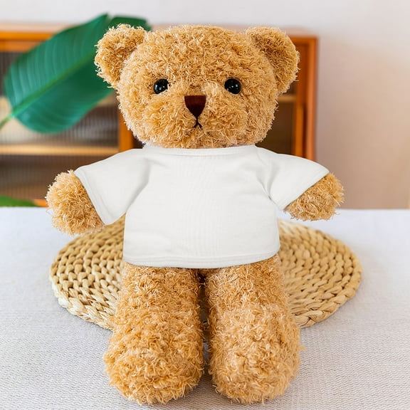 ROSENICE 3Pcs Stuffed Animal Clothes Short Sleeve T Shirt for Dolls and Bears 7.86X4.52X0.39in Reusable Decorative