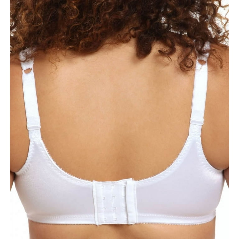 Just My Size Comfort Strap® Lace Wirefree Minimizer Bra White 48D Women's