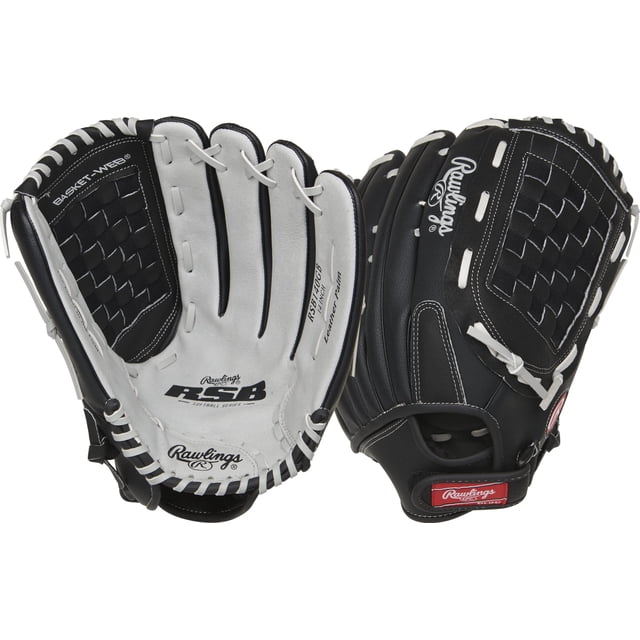 Rawlings | Guante de softbol de lanzamiento lento RSB | Lanzamiento con la mano derecha | 14"" - Red de cesta