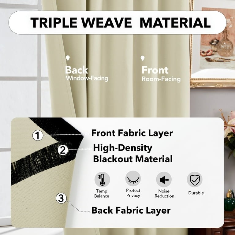Deconovo 52x84 inch Room Darkening Blackout Curtains – Energy 