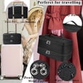 thumbnail image 4 of JSONER-Travel Carrying Case Compatible with Shark Flexstyle SpeedStyle Hair Dryer,Double Layer Storage Bag for Airwrap Styler Hair Hot Attachment (Black), 4 of 4