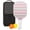 White, variant on Pickleball Paddles Set Of 1, Fiberglass Surface, Colorful Lines Print, 1 Paddle, 2 Balls & Bag