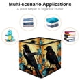 thumbnail image 2 of Crow Toy Storage Baskets, Foldable with Handle, 10.8"x10.5"x10.6", Large Capacity - Storage Bins for Clothes, 2 of 6