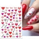 thumbnail image 3 of Valentine's Day Nail Art Stickers Red Love Heart Nail Supplies 3D Self-Adhesive Nail Foil Decals Heart Kiss Angel Baby Romantic Designs Beauty DIY Acr, 3 of 4