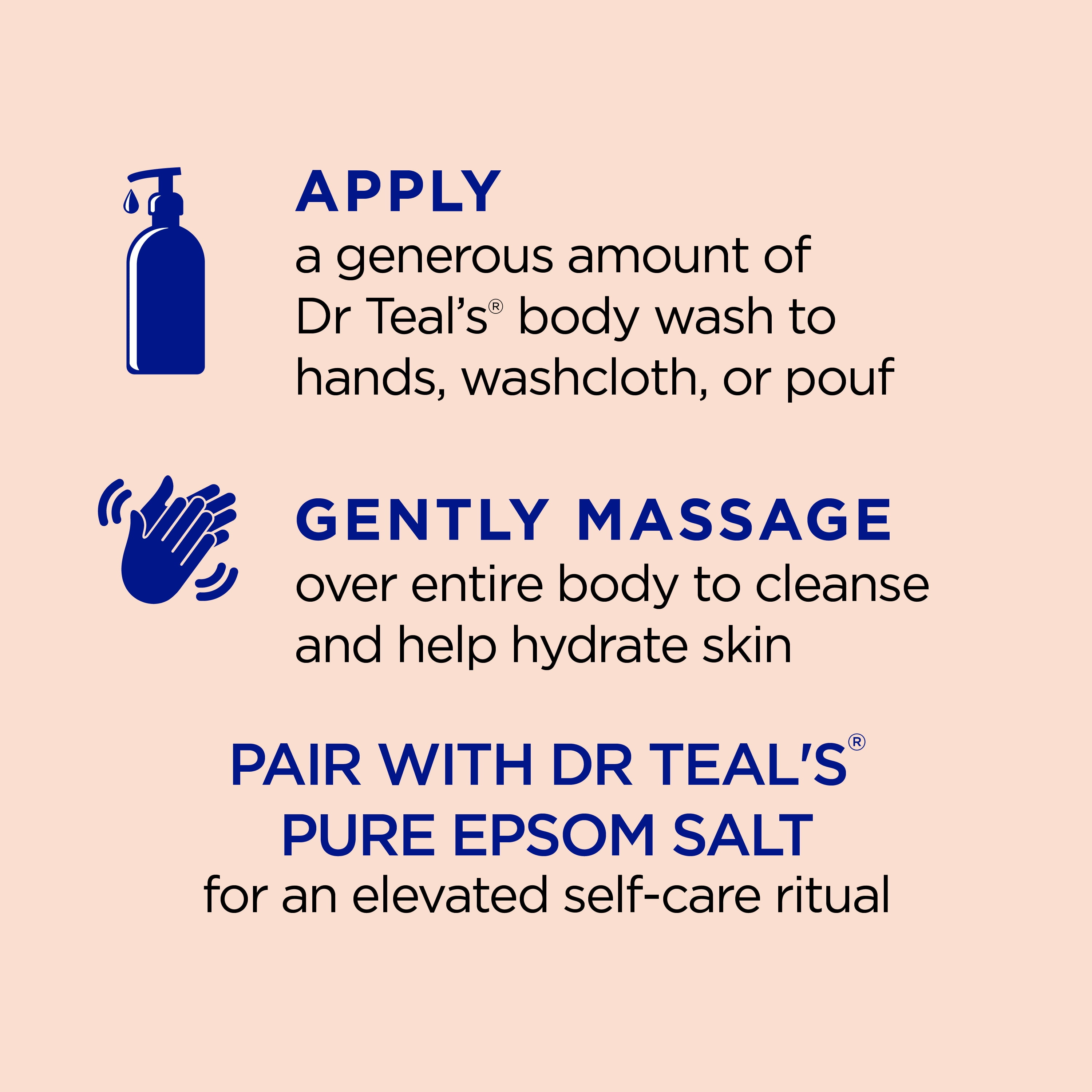 Dr Teal's Stress Relief Body Wash with Ginger, Ginseng, Rhodiola Rosea - 24 fl oz