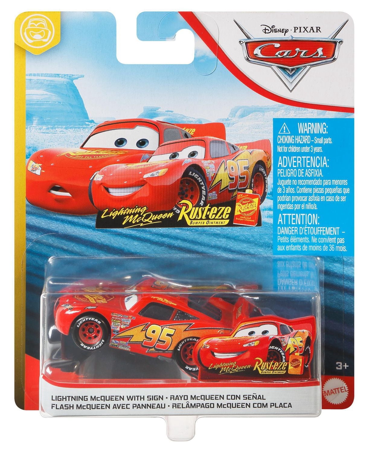 Disney Pixar Cars Lightning McQueen with Sign Vehicle