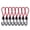 Red, variant on Yokua Bungee Cords with Hooks, Metal Shock Cord Hook Tent Elastic Rope Stretch Strap