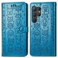 thumbnail image 3 of Funda Cartera FOXDOCK para Samsung Galaxy S25 Ultra , Flip PU con Relieve de Gatos y Perros, Tarjetero y Soporte, 3 of 6