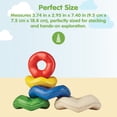 thumbnail image 2 of PlanToys® Wooden Wave Stacker | Montessori Stacking Toy for Imaginative Play, Fine Motor Skills and Coordination | Eco Friendly Baby Toy for Sensory and Problem Solving Development, 2 of 9
