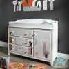 Cotton Candy Changing Table with Removable Top and Magic Forest Decals, Multiple Finish