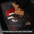 thumbnail image 5 of Car Grand Heavy Duty Rubber Waterproof Car Floor Mats All Weather Durable Full Set Anti-slip Automotive Floor Mats Trim-to-fit For Car SUV Truck Red Black, 5 of 7