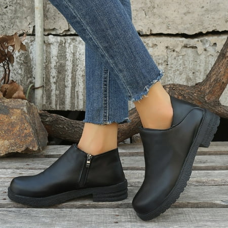 

TALKVE Autumn And Winter New Suede Zipper Ladies Boots Women Boots Short Boots Ankle Boots