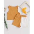 thumbnail image 4 of Bagilaanoe 2pcs Toddler Baby Girl Boys Shorts Set Contrast Color Sleeveless Tank Tops + Shorts 9M 12M 18M 24M 3T 4T Kids Casual Summer Clothes, 4 of 8