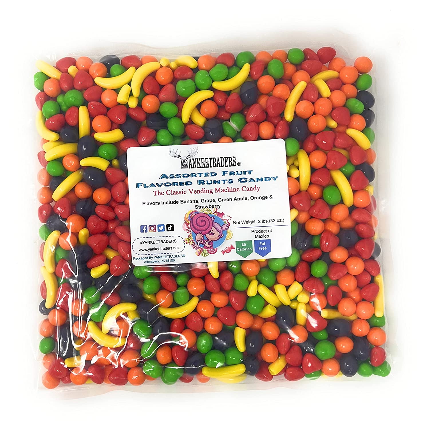 YANKEETRADERS® Assorted Fruit Flavored Runts Candy, 2 lbs.