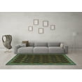 thumbnail image 3 of Ahgly Company Machine Washable Indoor Rectangle Southwestern Turquoise Blue Country Area Rugs, 5' x 7', 3 of 4