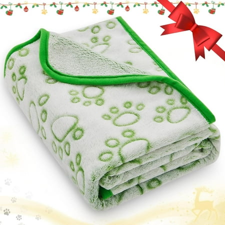 Green Throw Dog Blanket for Puppy Gifts Dog Stuff Used for Pet Beds Washable Soft Puppy Essentials Accesssories Green 31x41 inches