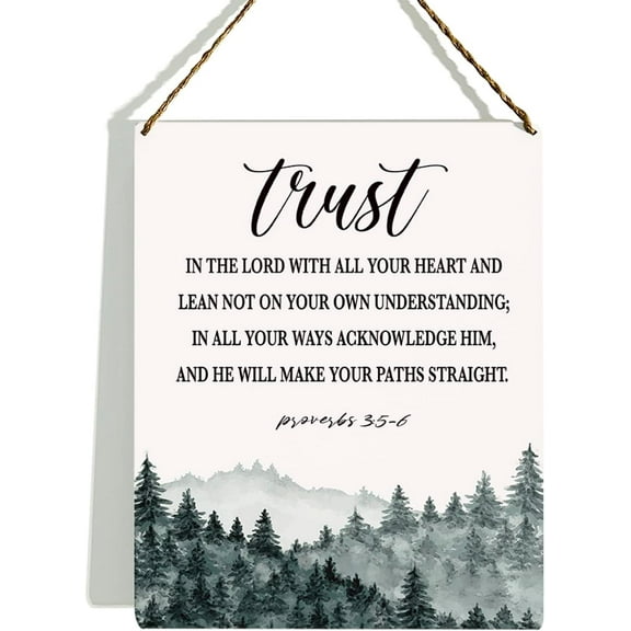 Wood Sign 8x10 Inch Serenity Prayer Wall Art Bible Verse Wall Decor Wooden Hanging Sign Christian Wall Decor Proverbs 35 6 Scripture Wall Art Decor For Farmhouse Home Porch Office Bedroom Bathroom