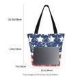 thumbnail image 3 of Honeii USA Colors Stripes1 Print Women Top Handle Satchel Handbags,Fashion Handbag,Messenger Tote Bag Purse for Women,Shoulder Bag Handbag for Travel, Work, 3 of 6