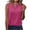 *1-Hot Pink, variant on VBVC Women's Pleated Front Sleeveless Tank Top,Ladies Casual Loose Fit Blouse,Lightweight Summer Basic Cami Top For Women,Black,S-2XL