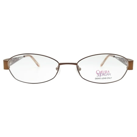 Chelsea Morgan Women's CM 803 Eyeglasses Prescription Frames (Brown, 52-17-135)