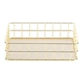 thumbnail image 1 of ZPSHYD Metal Storage Basket, Gold Iron Storage Basket Multifunctional Wire Mesh Desktop Storage Organizer for Home(Small), 1 of 8