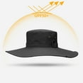 thumbnail image 3 of Bucket Hat,  UPF50+ Breathable with Adjustable Drawstring Wide Brim Sun Hat for Hiking Camping Fishing Farming, 3 of 8