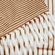 thumbnail image 4 of Cortina de ducha de lino sintético, impermeable, con borlas, cortinas de baño, naranja, 4 of 6