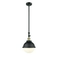 thumbnail image 2 of Innovations Lighting  Hampden 1 Light 9" Mini Pendant - 14.5"H Clear/Brushed Brass, 2 of 5