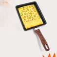 thumbnail image 2 of AMLESO Japanese Omelette Pan Breakfast Helper Mini Frying Pan Frying Pan, for kitchen Wood Handle L, 2 of 7