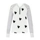 thumbnail image 4 of Puntoco moda mujer cuello en V cremallera manga larga estampado Casual camiseta blusa tops Puntoco Puntoco-2462, 4 of 8