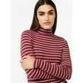 thumbnail image 4 of Free Assembly Women's Fine Rib Turtleneck Sweater, Lightweight, 4 of 7