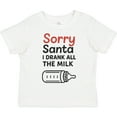 thumbnail image 3 of Inktastic Sorry Santa I Drank All the Milk Christmas Boys or Girls Toddler T-Shirt, 3 of 5