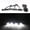 Blackened Shell White Light, variant on Rupoun LED Grille Light Kit Car Daytime Running Lights Automobile Modification Accessories 12V (7.87 in / 20 cm)