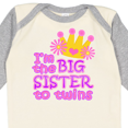 thumbnail image 4 of Inktastic I'm the big sister to twins. Girls Long Sleeve Baby Bodysuit, 4 of 5