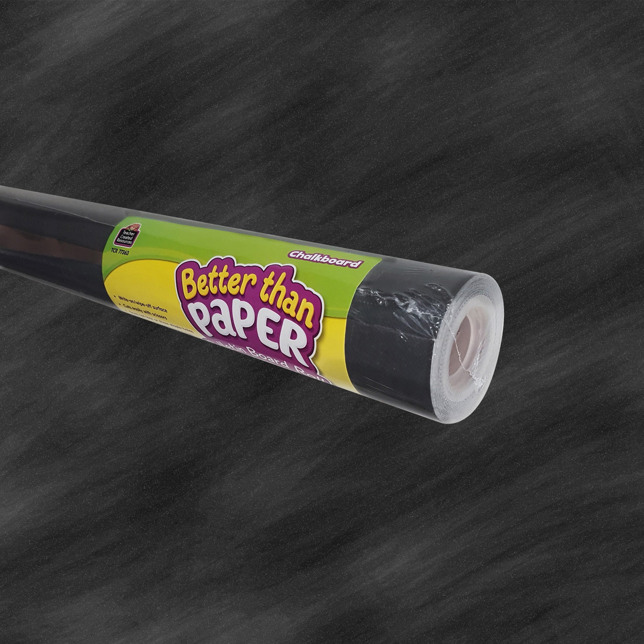 Teacher Created Resources, TCR77363, Better Than Paper Board Roll, 1 / Roll, White,Black