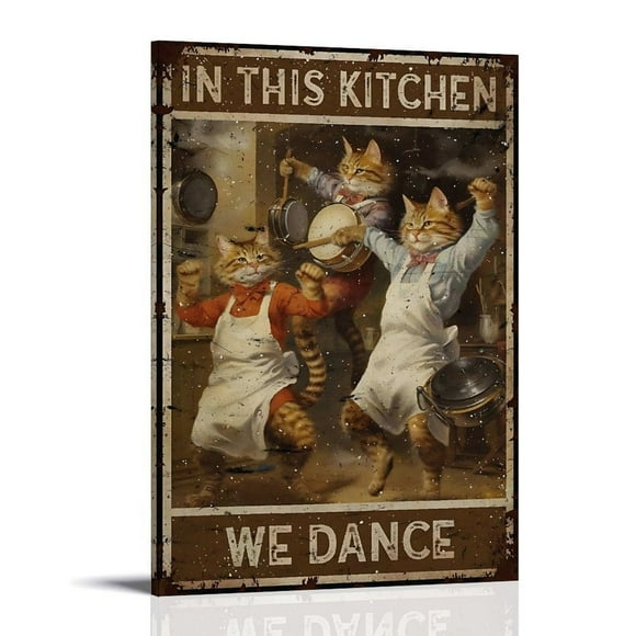 in This Kitchen Painting Vintage Poster Picture Print Wall Art Poster Painting Canvas Posters Artworks Gift Room Aesthetic