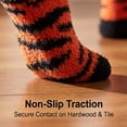 thumbnail image 5 of Colorfut Women's 3-Pairs Cozy Microfiber Anti-Skid Soft Colorful Patterned Fuzzy Crew Socks&nbsp;Slipper (with non-slip silicone grippers) FZ41-B, 5 of 6