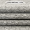 thumbnail image 2 of DriftAway Pinch Pleat Faux Linen Textured Blackout Curtains 52" Width X 84" Length - Gray, 2 of 8