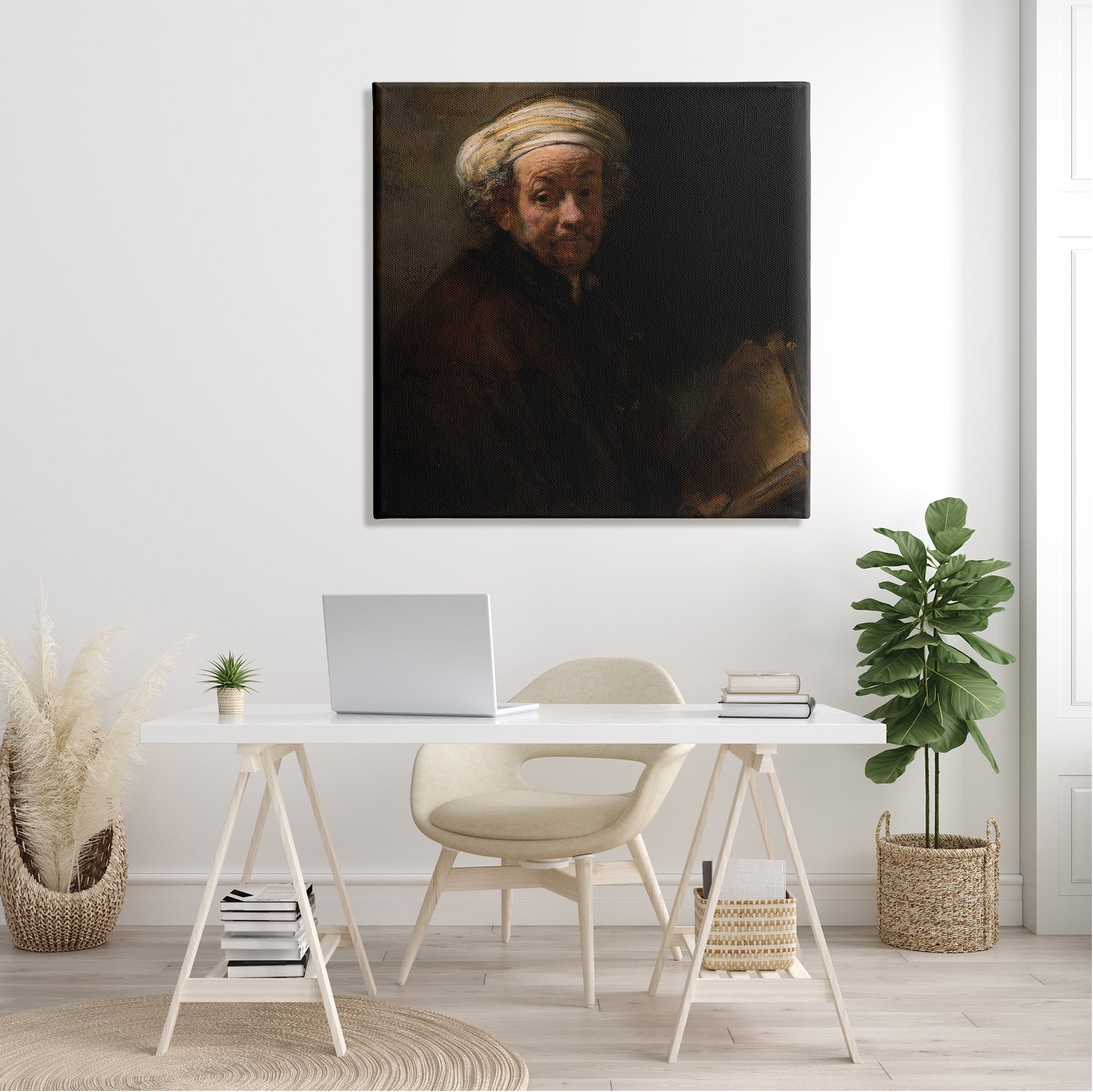 Stupell Industries Self Portrait as the Apostle Paul Classic Rembrandt Painting Painting Gallery Wrapped Canvas Print Wall Art, Design by one1000paintings
