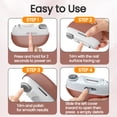 thumbnail image 3 of Electric Nail Clipper for Seniors, 2 Opening Sizes for Thick and Thin Nails, Fast & Safe Trimming Rose Gold, 3 of 8