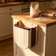 thumbnail image 4 of Wall Mounted Household Foldable Trash Can Kitchen Folding Trash Can Hanging Plastic Telescopic Storage Bin, 4 of 6