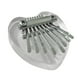 thumbnail image 3 of Kalimbas Instrumento Musical de 8 Teclas Compacto con Cordón para El Cuello Portátil Mbira Piano Pulgar Piano para Adultos Profesional Acrílico, 3 of 9