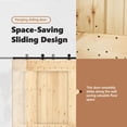 thumbnail image 5 of vidaXL NARVIK 33.5"x82.7" Solid Pine Wood Sliding Barn Door, Natural Brown, No Hardware Kits, 5 of 9