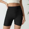 thumbnail image 2 of THDHVS Biker Shorts Women,Athletic Shorts for Women,Fashion Solid Color Seamless Join The Waist Lift Buttocks Tight Fitting Yoga The Abdomen, 2 of 4