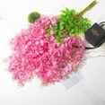 thumbnail image 3 of 12 Pack Artificial Flowers Silk Wisteria Vine Ratta Hanging Flower (Red), 3 of 5
