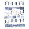thumbnail image 2 of Wild Apple Portfolio 20x24 White Modern Wood Framed Museum Art Print Titled - Ocean Blue III, 2 of 4