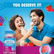 Digestive Advantage Daily Probiotic Gummies, Natural Superfruit Flavors, Helps Protein Absorption, Supports Immune Health, Gut Health, 90 Gummies