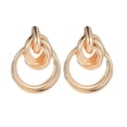 thumbnail image 1 of Pendientes de botón de círculo europeo y americano, estilo punk, pendientes geométricos, joyería de oreja de metal, 1 of 6